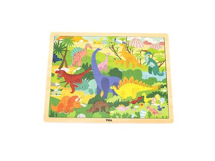 75057 drevene puzzle 48 dilku viga dinosauri