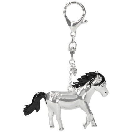 Prívesok kovový - koník Horses Dreams - strieborný - 6,5 cm