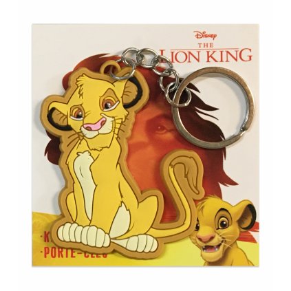 2D kľúčenka - Simba - Leví Kráľ - 6 cm