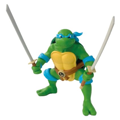 Figúrka Leonardo so zbraňami - modrý - Ninja korytnačky - 8 cm