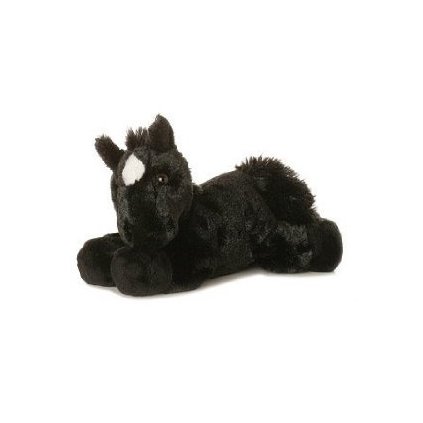 Plyšový čierny koník Beau - Flopsie  - 20,5 cm