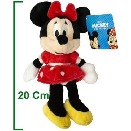 plysova minnie mouse v cervenych satach