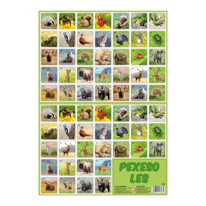 pexeso zvieratka z lesa 24 5 x 34 5 cm