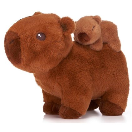 pluche capybara staand plus baby 3 assorti 25cm 3