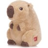 Plyšová kapybara béžová Kawaii 24 cm