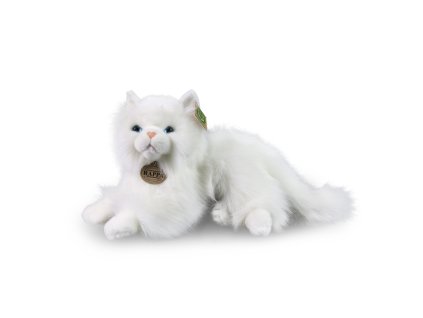 Plyšová kočka perská bílá 30 cm