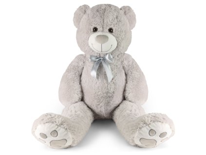 Velký plyšový medvěd šedý 100 cm