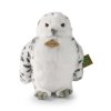 Plyšová sova sněžná s otáčející hlavou 28 cm