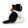 Plyšová kočka černo-bílá 14 cm