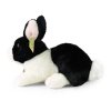 Plyšový králík bílo-černý 23 cm