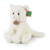 Plyšová kočka bílá 25 cm