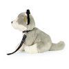Plyšový husky s vodítkem 28 cm