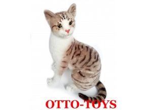 Velká plyšová kočka jako živá