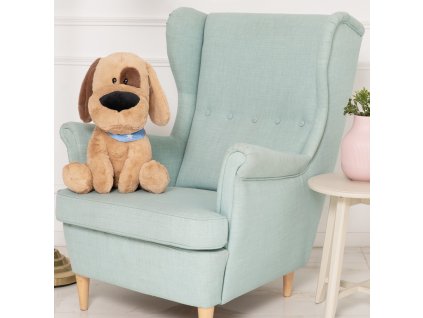 plysovy pejsek Fredy 50 cm hnedy