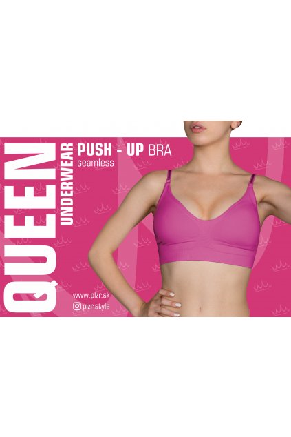Podprsenka QUEEN PUSH-UP PINK
