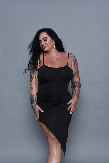 Šaty ASYMETRIC BLACK