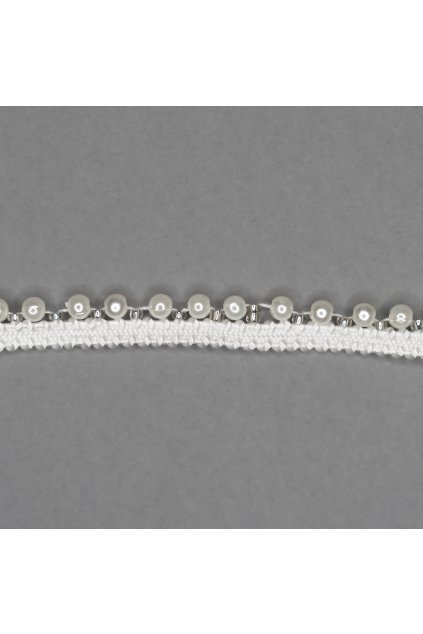 Paspulka s perličkami, šírka 8mm, dĺžka 100cm - A323