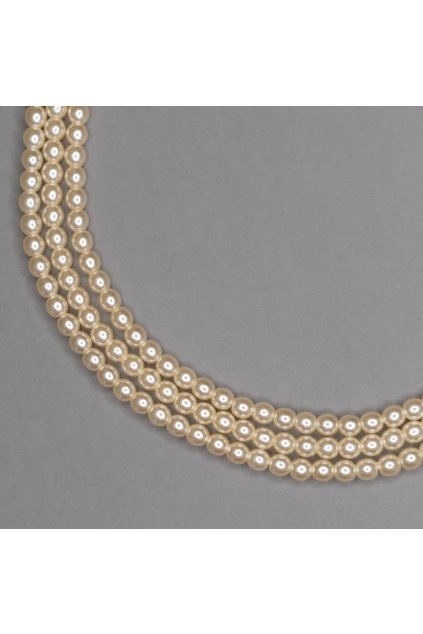 Perly voskové krémové, priemer 5 mm, 100ks - Z102