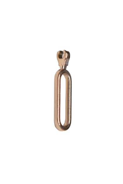 2454 zipsovy tahac zlaty oval maly 20 mm x 7 mm a269