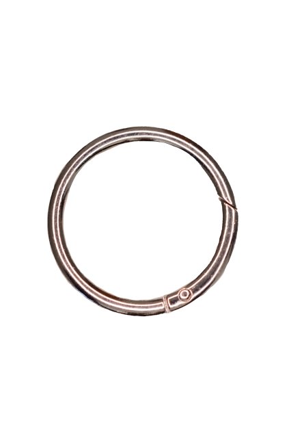 2478 karabinka kovova niklova okruhla vnutorny priemer 36 mm m121