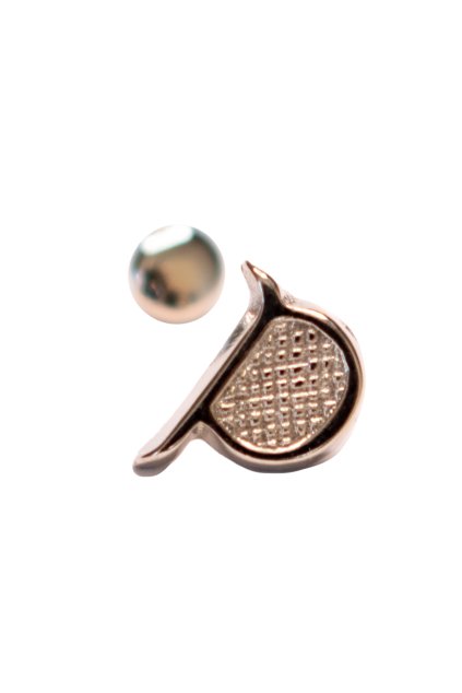 2616 kovovy nit strieborny pismeno p 10 mm x 5 mm v105