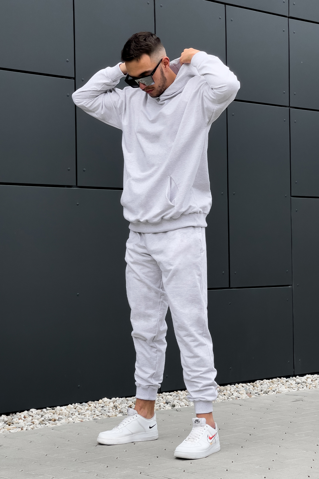 Pánske tepláky MELANGE GREY Veľkosť: XL