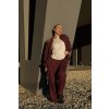 Tričko s dlhým rukávom z organickej bavlny výstrih V UNISEX WHITE