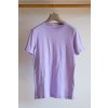 Tričko s prúžkom z organickej bavlny UNISEX LILA1