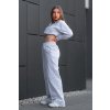 Crop mikina MELANGE GREY21