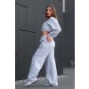 Crop mikina MELANGE GREY29