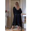 Župan z organickej bavlny SOFT BLACK
