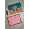 Tričko s prúžkom z organickej bavlny UNISEX BABY PINK