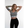 Dámsky Crop Top šedý4
