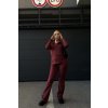 Termo nohavice BURGUNDY
