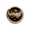 1900 1 gombik kovovy cierno strieborny so zlatym erbom maly 15 mm b276