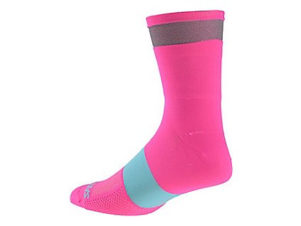 Ponožky REFLECT TALL SOCK NEON PNK vel. L