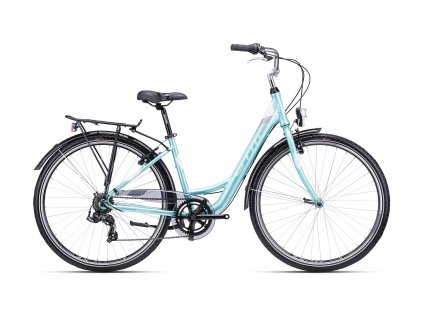 NANCY   - tyrkysová perleť / sivá 17" (430)