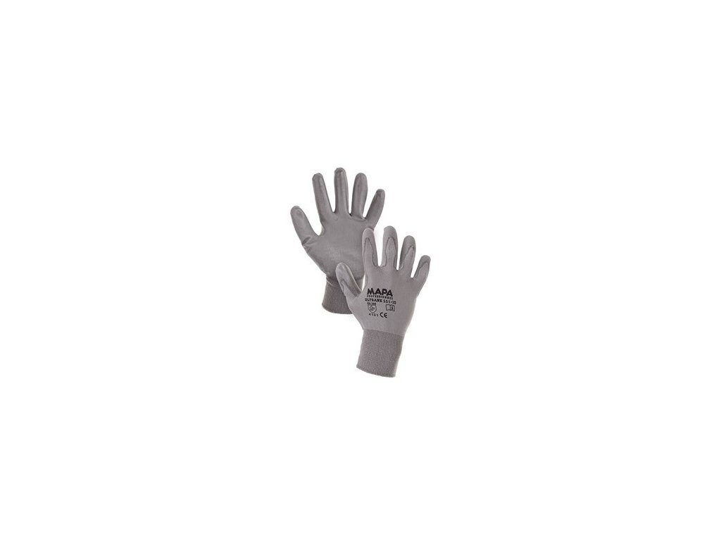 Povrstvené rukavice MAPA ULTRANE, šedé