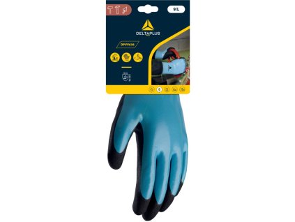 RUKAVICE DPVV636 MODRÁ 10 (Barva Modrá-Černá, Velikost 7)