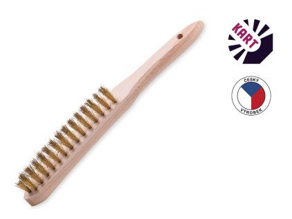 2024 2 kartac s drevenou rukojeti mosaz