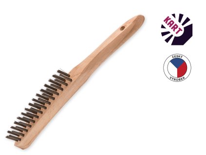 113 2 kartac s drevenou rukojeti ocel