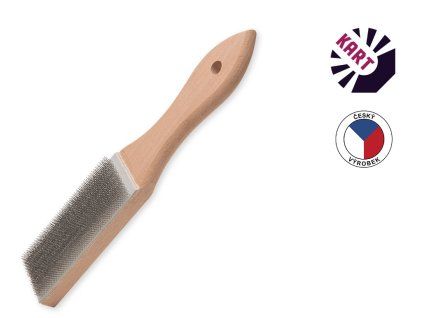 122 2 kartac s drevenou rukojeti plochy