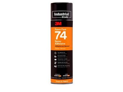3mtm foamfast 74 spray adhesive orange aerosol can