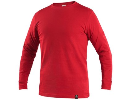 Tričko CXS PETR, dlouhý rukáv, červené (Velikost S)