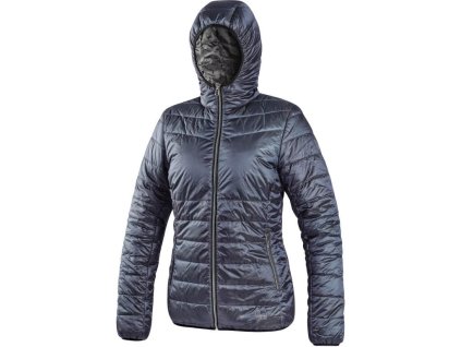 Bunda CXS OCEANIA, zimní, dámská, oboustranná, kouřově modro - šedá (Velikost S)