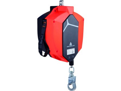 Samonavíjecí kabelová cívka s rukojetí pro snadnou přepravu a nasazení, pro délky 30 metrů (Barva Černá-Červená, Velikost 30 m)