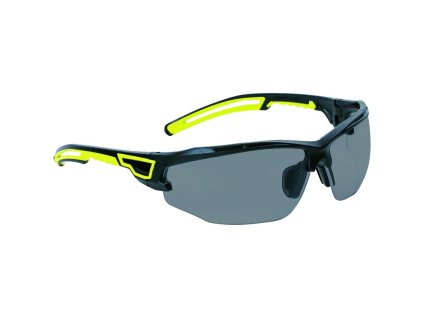 Velmi pohodlné čiré ochranné brýle s nastavitelným nosníkem a stranicemi ze dvou materiálů (Barva ​Tónované, Velikost -)