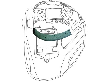 Sáček 10 potních pásků pro svářečské kukly BARRIER 2 a SCREEN (Barva Černá, Velikost Univerzální)