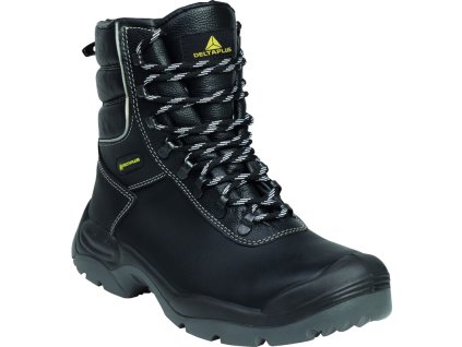 Zateplená obuv typu ranger se širším střihem a pevnou konstrukcí, ideální pro stavební průmysl (Barva Černá, Velikost 39)