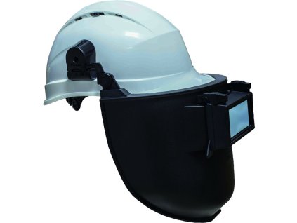 Svářečská kukla pro aplikace vyžadující odstín 11, pro použití s ochrannou přilbou (Barva Černá, Velikost Nastavitelný řemínek)